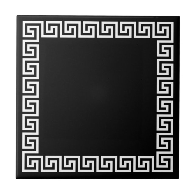 Azulejo De Cerâmica Design chave grego (Frente)