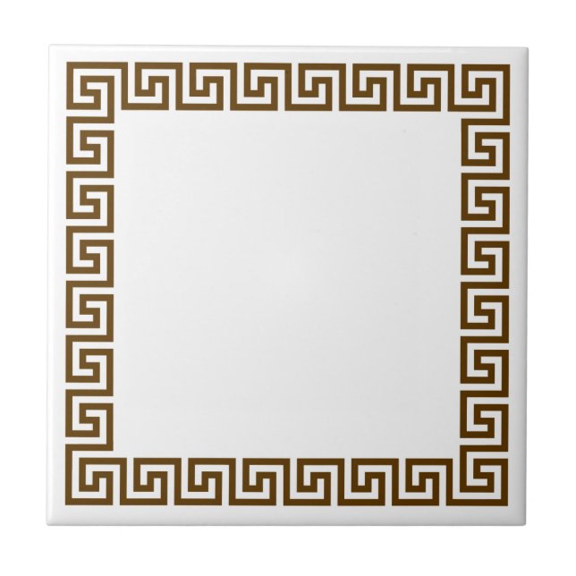 Azulejo De Cerâmica Design chave grego (Frente)