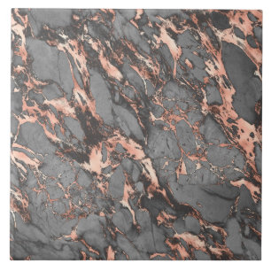 Azulejo De Cerâmica design Cinza de mármore de ouro rosa