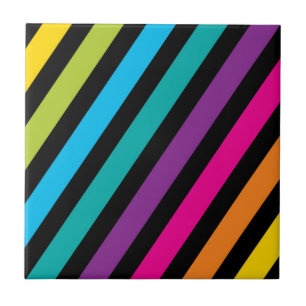 Azulejo De Cerâmica Design colorido 7 da forma na moda brilhante de
