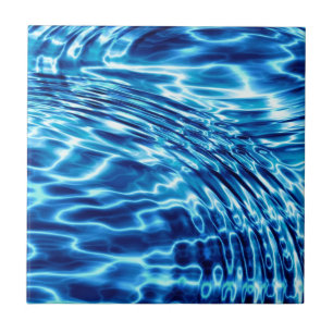 Azulejo De Cerâmica Design da água azul