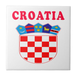Azulejo De Cerâmica Design da brasão de Croatia