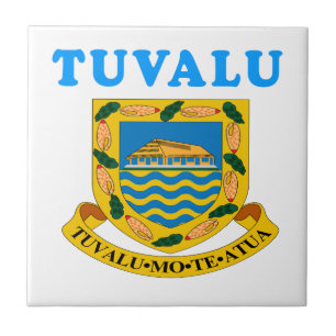 Azulejo De Cerâmica Design da brasão de Tuvalu