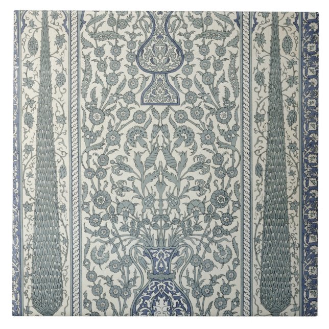 Azulejo De Cerâmica Design da mesquita de Ibrahym Agha, 'da arte árabe (Frente)