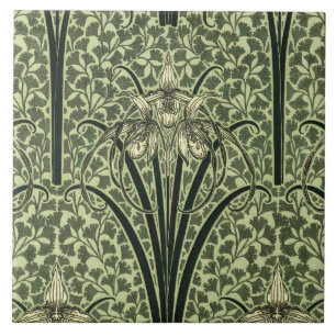 Azulejo De Cerâmica Design da orquídea de Nouveau da arte
