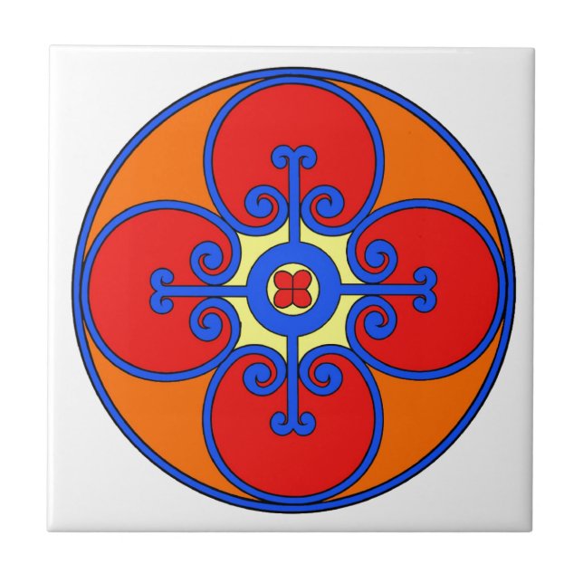 Azulejo De Cerâmica Design da Sicília Mediterrânica (Frente)