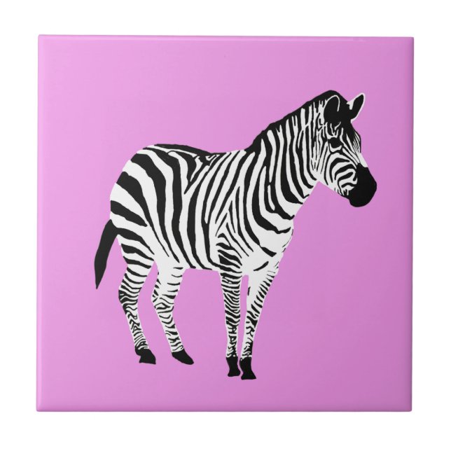 Azulejo De Cerâmica Design da zebra (Frente)