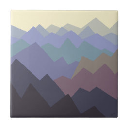 Azulejo De Cerâmica Design das Montanhas Modernas de inverno