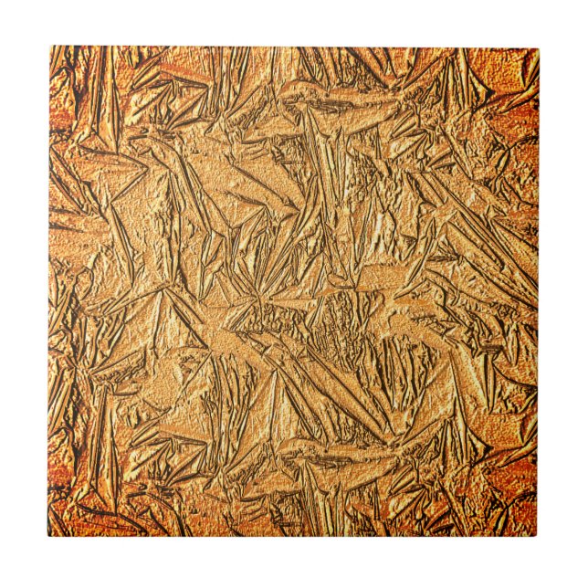 Azulejo De Cerâmica Design de aparência de folha de estanho enferrujad (Frente)