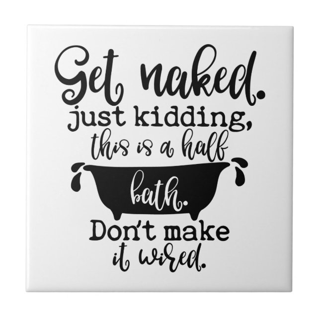 Azulejo De Cerâmica Design De Banheiro Engraçado Para Sua Decoração Do (Frente)