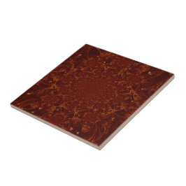 Azulejo De Cerâmica Design de cobre do teste padrão de Brown da
