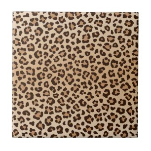Azulejo De Cerâmica design de estampa exótica de leopardo