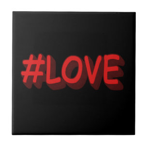 Azulejo De Cerâmica Design de Expressão de Corte "#LOVE". Comprar Agor