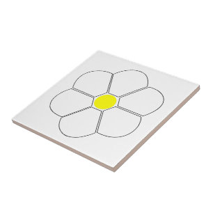 Azulejo De Cerâmica Design de Flor Branco