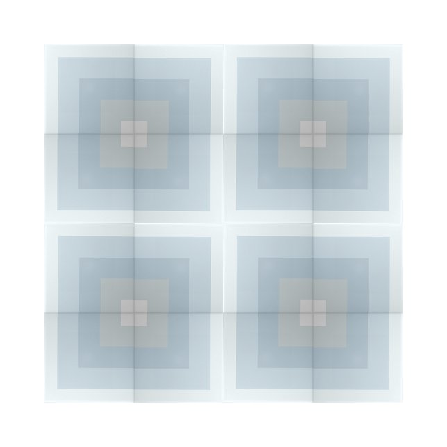 Azulejo De Cerâmica Design de Forma Quadrada Simples de Sombras Azuis (shades of blue geometric pattern ceramic tiles)