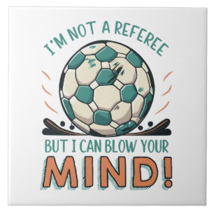 Azulejo De Cerâmica Design de Futebol Divertido