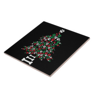 Azulejo De Cerâmica Design de impressão de pata inspirado em uma árvor