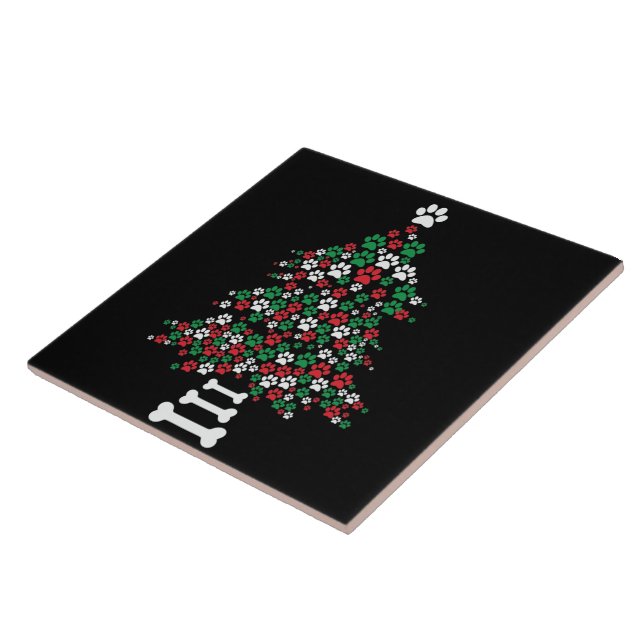 Azulejo De Cerâmica Design de impressão de pata inspirado em uma árvor (Lateral)