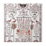 Azulejo De Cerâmica Design de Kabbalah<br><div class="desc">Ilustração antiga e misteriosa de Kabbalah,  de DoverPictura. Encontre a imagem original em http://doverpictura.com/collection/0486991636</div>