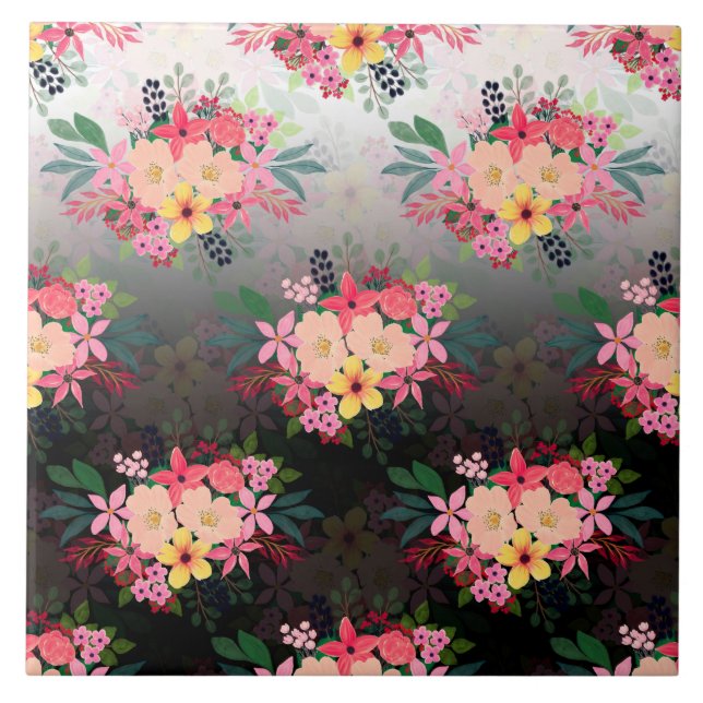 Azulejo De Cerâmica Design de madeira branca azul Bonito para aquarela (Frente)