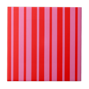 Azulejo De Cerâmica Design de Padrão de Na moda do Rosa Vermelho