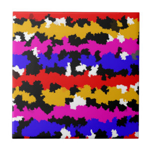 Azulejo De Cerâmica Design de Padrão Fratural Abstrato Urbano Irregula