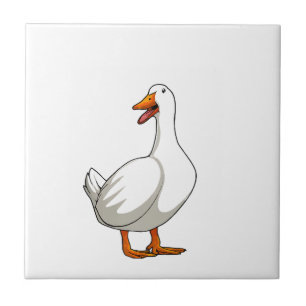 Azulejo De Cerâmica Design de Pato Bonito Homens Aves Aquáticas Pássar