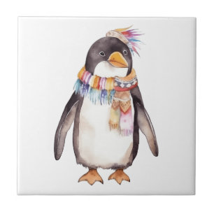 Azulejo De Cerâmica Design de pinguim-pinguim-pinguim-do-bico-cúmulo