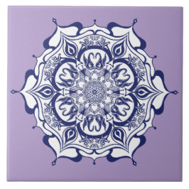 Azulejo De Cerâmica Design de porcelana azul. O que você vê?