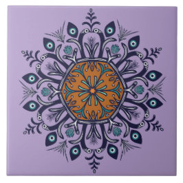 Azulejo De Cerâmica Design de porcelana azul. O que você vê?