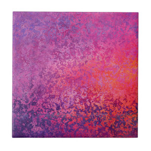Azulejo De Cerâmica design de textura abstrato em rosa e roxo