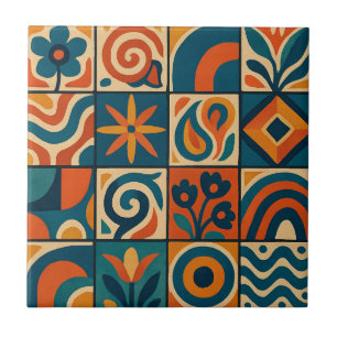 Azulejo De Cerâmica Design de Trellis Estrilizada Interwoven