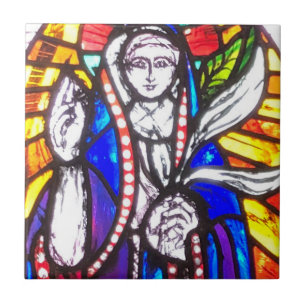 Azulejo De Cerâmica Design de Vidro Arrefecido com Figura Religiosa.