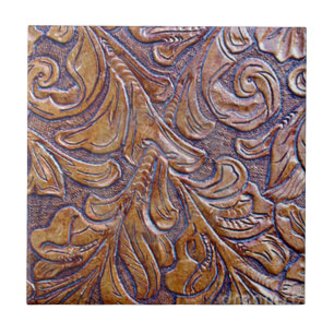 AZULEJO DE CERÂMICA  DESIGN DO COURO GRAVADO