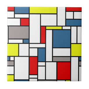 Azulejo De Cerâmica Design do estilo de Mondrian