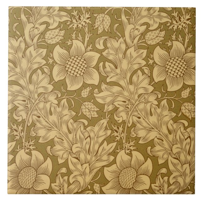 Azulejo De Cerâmica Design do papel de parede do "Fritillary", 1885 (Frente)