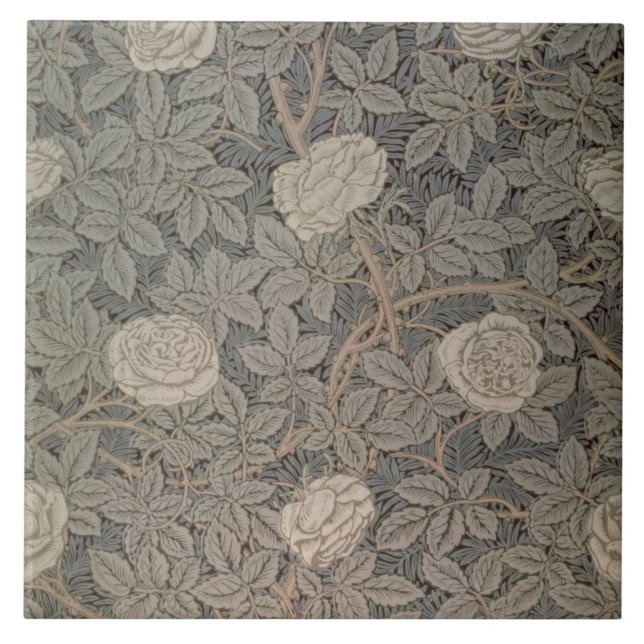 Azulejo De Cerâmica Design do papel de parede "Rose-90" (Frente)