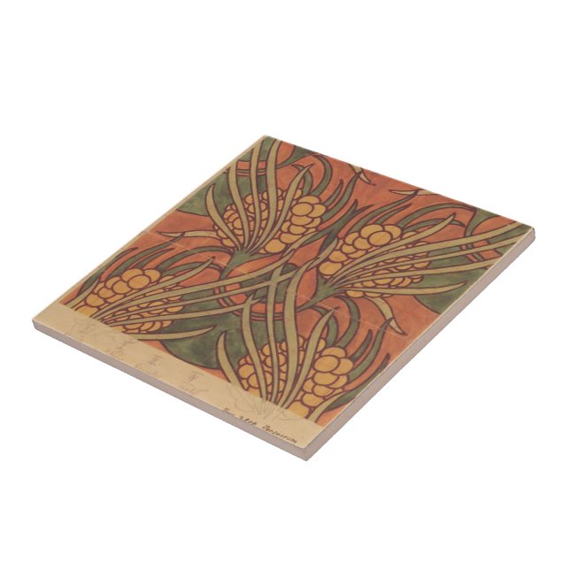 Azulejo De Cerâmica Design do tecido de Koloman Moser- para Backhausen (Lateral)