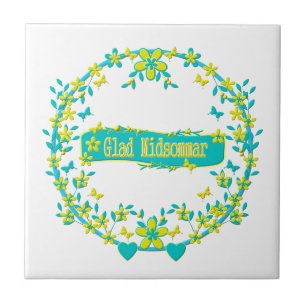 Azulejo De Cerâmica design escandinava, Glad Midsommar