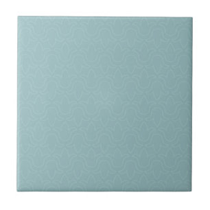 Azulejo De Cerâmica Design floral discreto, azul-chic elegante moderno