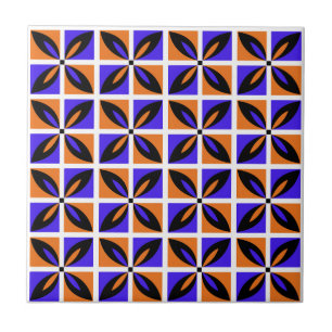 Azulejo De Cerâmica Design floral geométrico em negrito