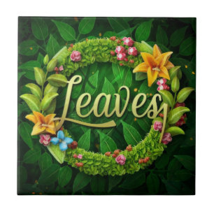 Azulejo De Cerâmica Design Floral Inspirado no Jardim