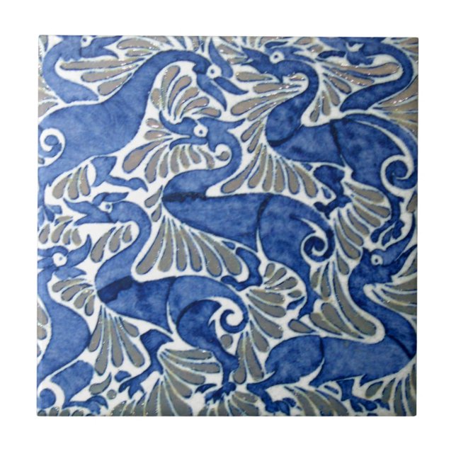 Azulejo De Cerâmica Design Floral turco Iznik Ottoman (Frente)