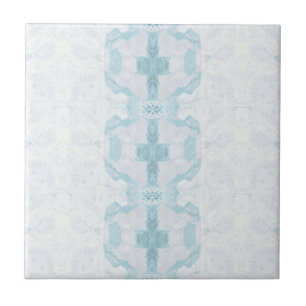 Azulejo De Cerâmica Design geométrico de diamante de Turquoise aqua