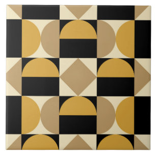 Azulejo De Cerâmica Design Geométrico do Estilo Retroativo dos anos 70