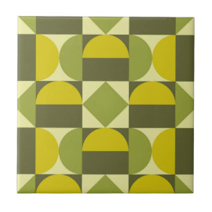 Azulejo De Cerâmica Design Geométrico do Meio século Retro
