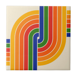 Azulejo De Cerâmica design Geométrico dos anos 70
