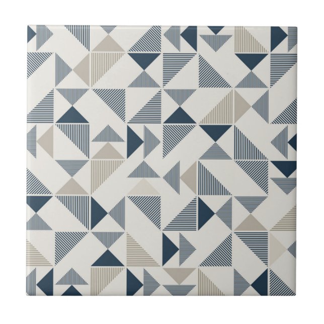 Azulejo De Cerâmica Design geométrico interessante (Frente)