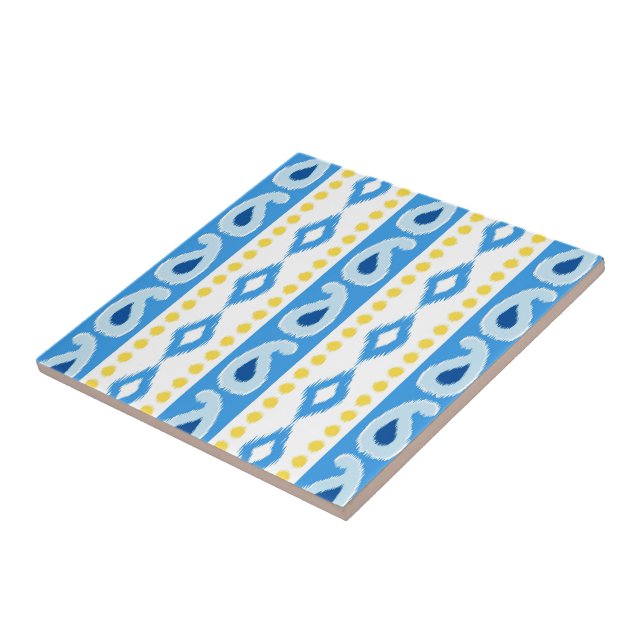 Azulejo De Cerâmica Design Ikat #3 @ Emporio Moffa (Lateral)