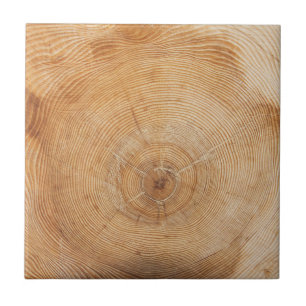 Azulejo De Cerâmica Design mágico, corte natural de madeira